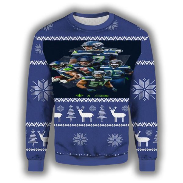 Seahawks Special Team Ugly Christmas Sweater 2