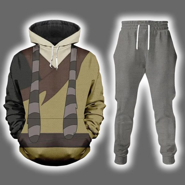 Shan Yu Mulan Halloween Costume Hoodie Joggers