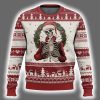 Skeleton Dead Inside But Caffeinated Coffee Lover Ugly Christmas Sweater 2