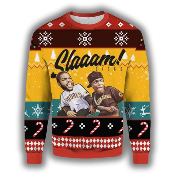 Slaaam Padres Ugly Christmas Sweater 2