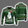 Snowman Blow My Nose Offensive Ugly Xmas Sweater