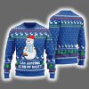Snowman Blow My Nose Offensive Ugly Xmas Sweater 2