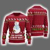 Snowman Blow My Nose Offensive Ugly Xmas Sweater 3