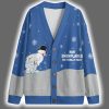 Snowman Making Snowflakes Christmas Cardigan 3