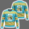 Snowman Mele Kalikimaka Beach Hawaii Xmas In July Tropical Ugly Christmas Sweater