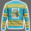 Snowman Mele Kalikimaka Beach Hawaii Xmas In July Tropical Ugly Christmas Sweater 3