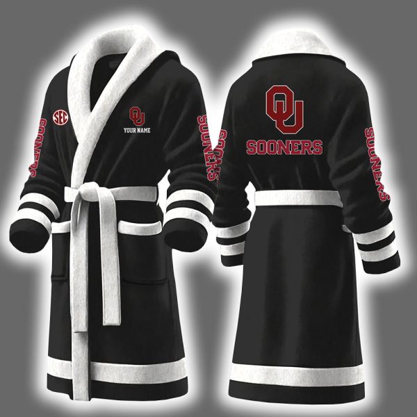 Sooners Football Personalized Bathrobe 2