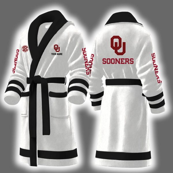 Sooners Football Personalized Bathrobe 4
