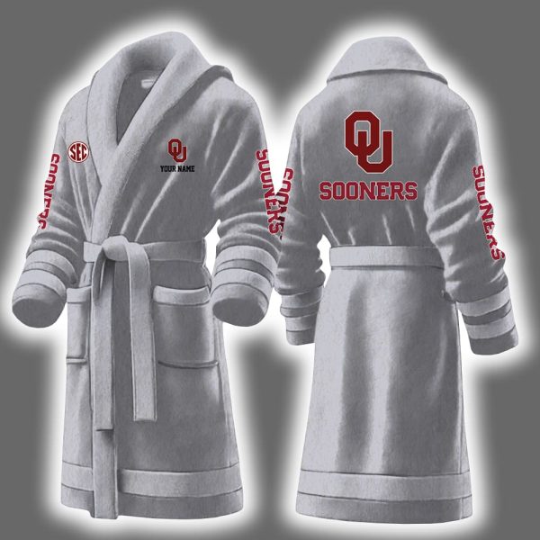 Sooners Football Personalized Bathrobe 7