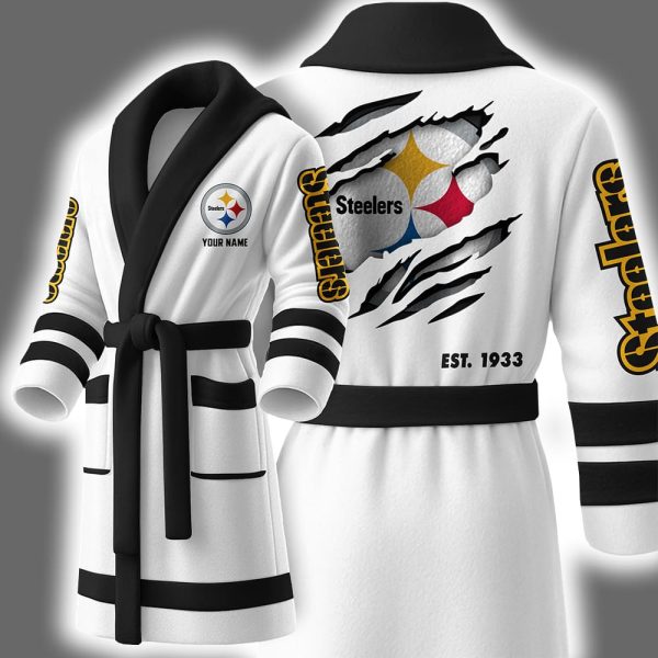 Steelers Est 1933 Personalized Bathrobe 2