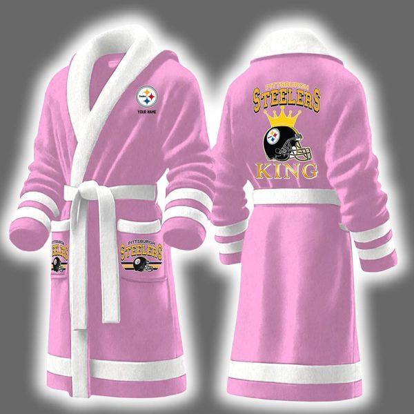 Steelers King Personalized Bathrobe 5