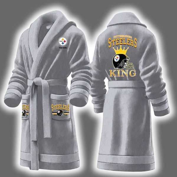 Steelers King Personalized Bathrobe 6