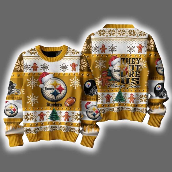 Steelers They Not Like Us Ugly Christmas Sweater