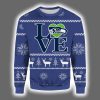 Super Bowl Love Seahawks Ugly Christmas Sweater