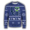 Super Bowl Love Seahawks Ugly Christmas Sweater 2