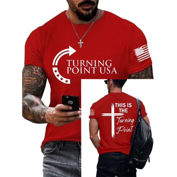 TPUSA Charlie Kirk This Is Turning Point Trump Commemorative Red Shirt