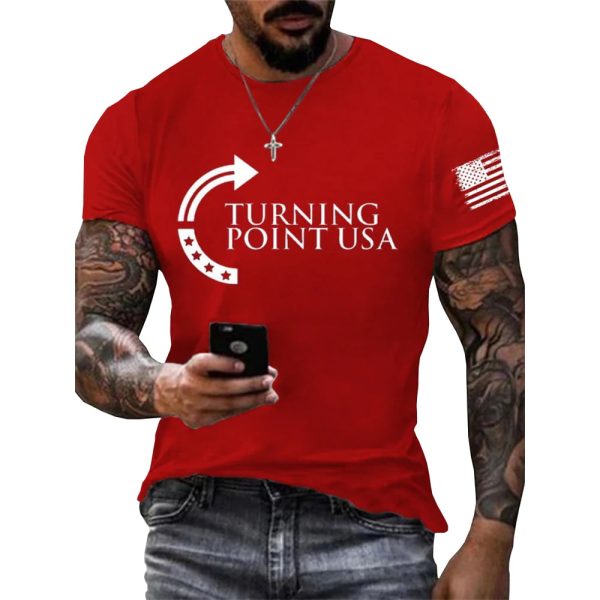 TPUSA Charlie Kirk This Is Turning Point Trump Commemorative Red Shirt