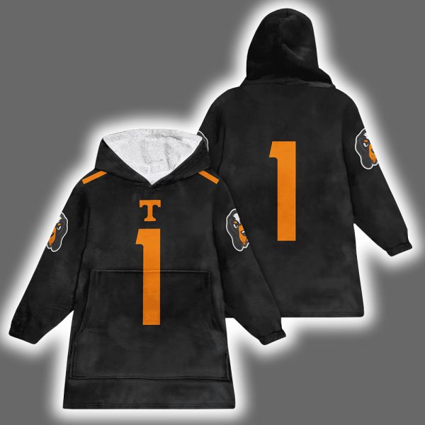 Tennessee 1 Football Unisex Blanket Hoodie 2