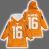 Tennessee Peyton Manning 16 Football Unisex Blanket Hoodie