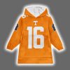 Tennessee Peyton Manning 16 Football Unisex Blanket Hoodie 2