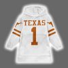 Texas 1 Football Unisex Blanket Hoodie 2