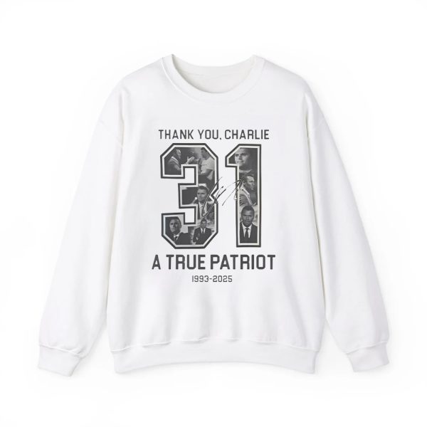 Thank You Charlie A True Patriot 1993 2025 Shirt