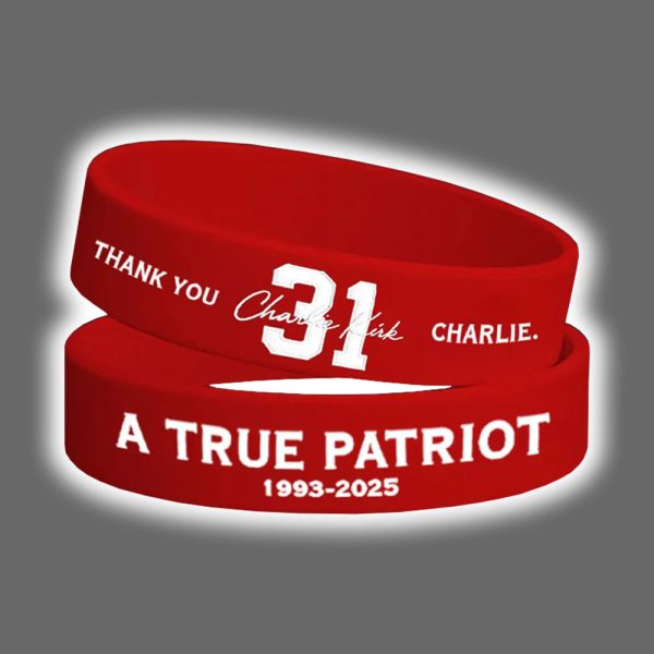 Thank You Charlie Kirk A True Patriot Wristband