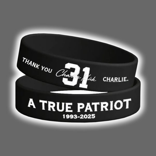 Thank You Charlie Kirk A True Patriot Wristband 2