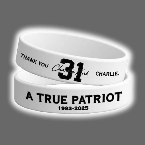 Thank You Charlie Kirk A True Patriot Wristband 3