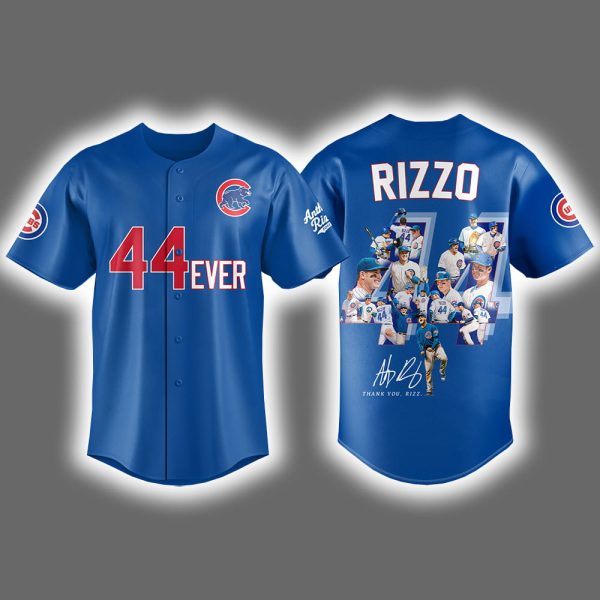Thank You Cubs Legend Anthony Rizzo 44ever Signature Jersey