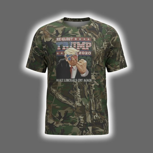 Thomas Jacob Sanford Re-elect Trump 2020 Camouflage Shirt