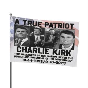 Charlie Kirk A True Patriot 1993-2025 Flag