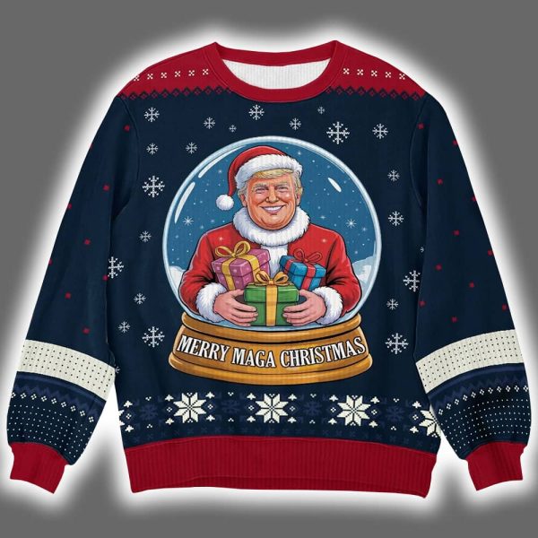 Trump Merry MAGA Christmas Ugly Christmas Sweater