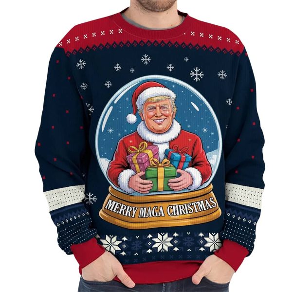Trump Merry MAGA Christmas Ugly Christmas Sweater 2