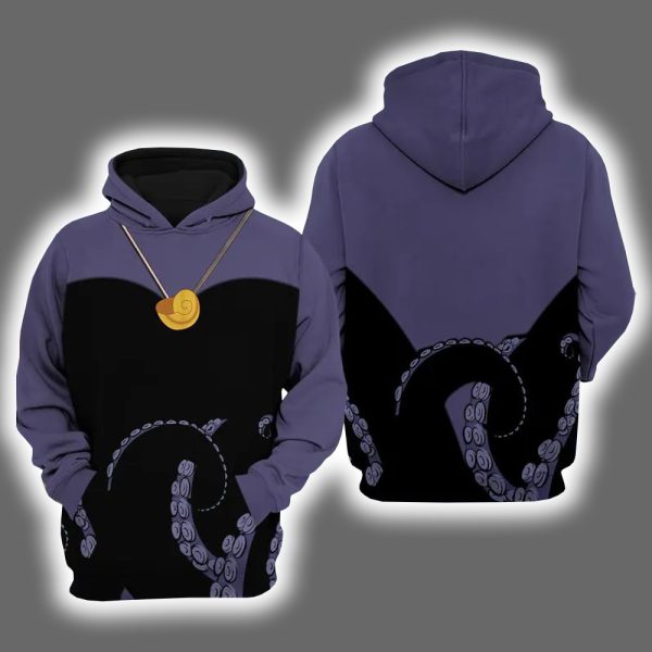 Ursula Villain Octopus Halloween Costume Hoodie Joggers 2
