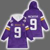 Vikings McCarthy 9 Football Blanket Hoodie