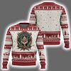 Vintage Kitten Royal Holly Victorian Wreath Ugly Christmas Sweater