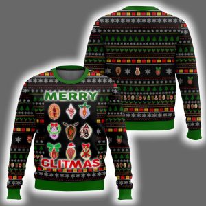Merry Clitmas Funny Ugly Christmas Sweater