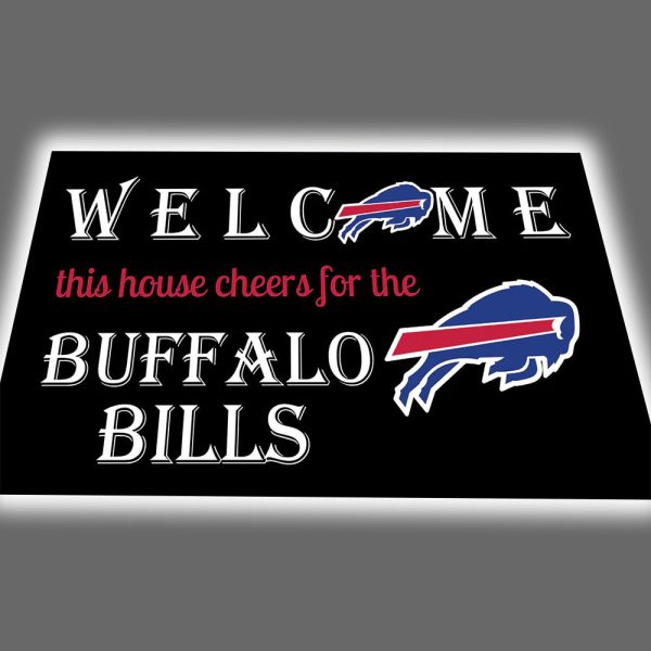 Welcome This House Cheer for Bills Doormat