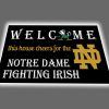 Welcome This House Cheer for Notre Dame Doormat 1
