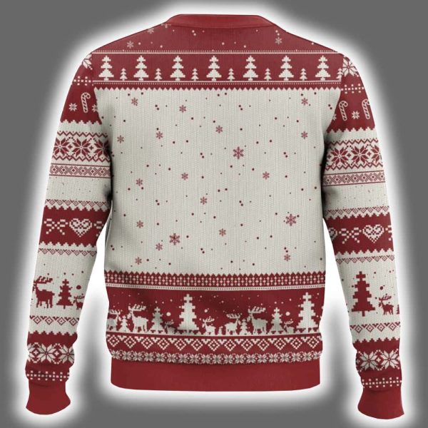 Xmas Book Lover All Booked For Christmas Tree Ugly Christmas Sweater 3