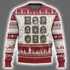 Xmas Cat Vintage Kitten Victorian Holly Wreath Ugly Christmas Sweater 2