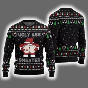 Caught Kissing Santa Ugly Christmas Sweater