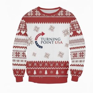 Charlie Kirk Turning Point USA Ugly Christmas Sweater