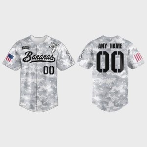 2025 Savannah Bananas Military Appreciation Night Camo Jersey