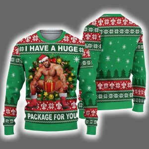Barry Wood I Have A Huge Package For You Ugly Christmas Sweater