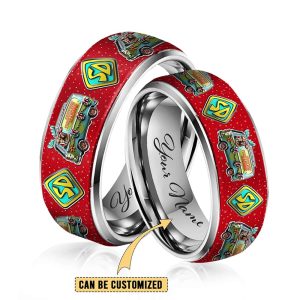 Scooby-Doo x Christmas Silver Tungsten Ring