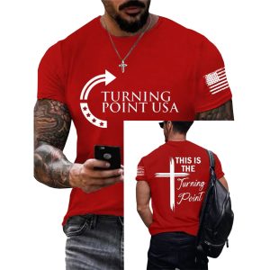 TPUSA Charlie Kirk This Is Turning Point Trump Commemorative Red Shirt