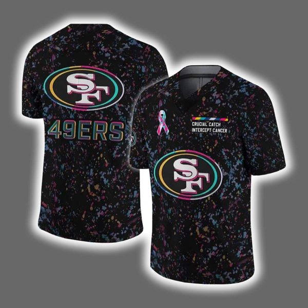 2025 49ers Crucial Catch Intercept Cancer Jersey 1