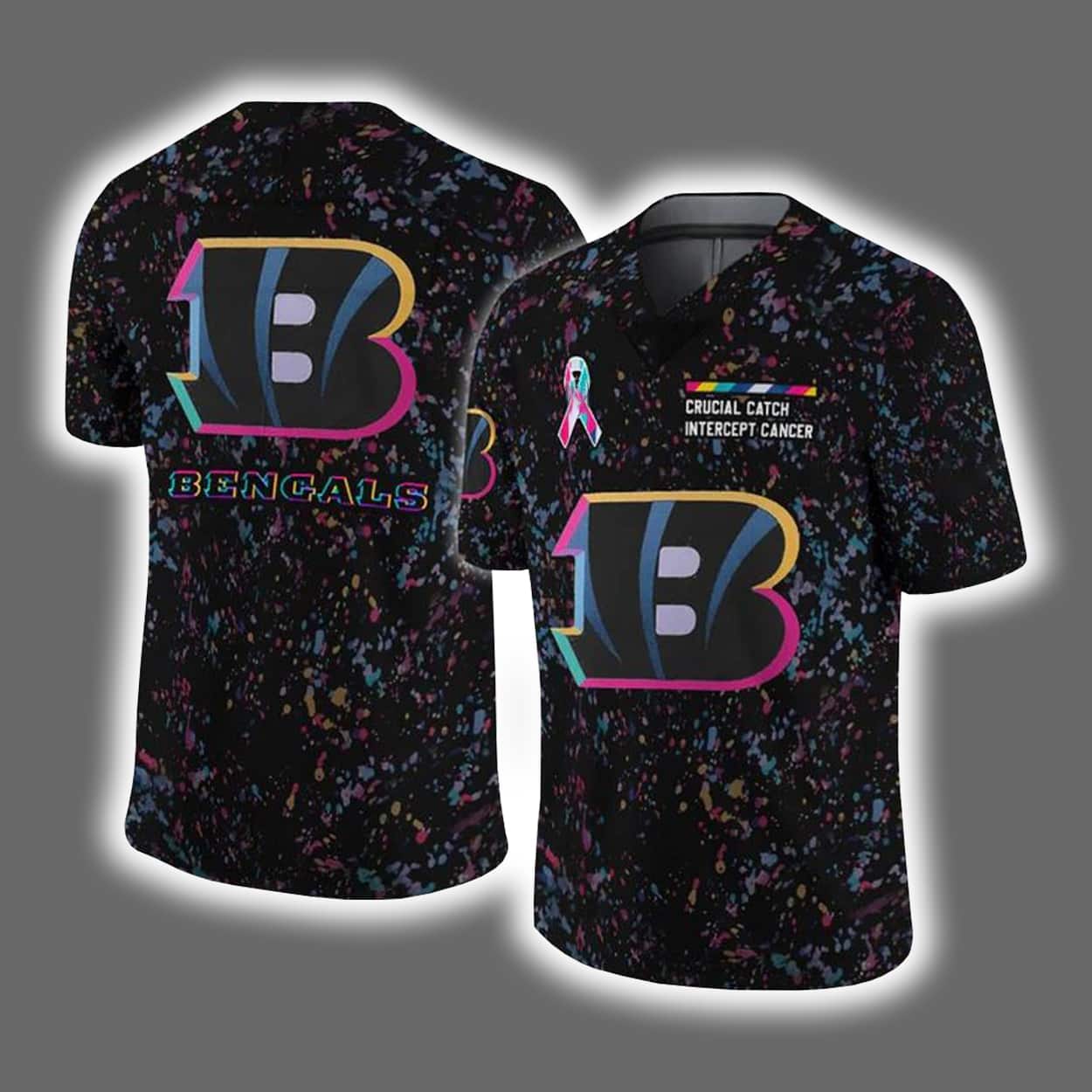 2025 Bengals Crucial Catch Intercept Cancer Jersey 2025 Bengals Crucial Catch Intercept Cancer Jersey